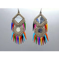 MS Fashion India Latest Trendy Multicolor Pearls Hanging Chandbali Earrings | Grab2Buy