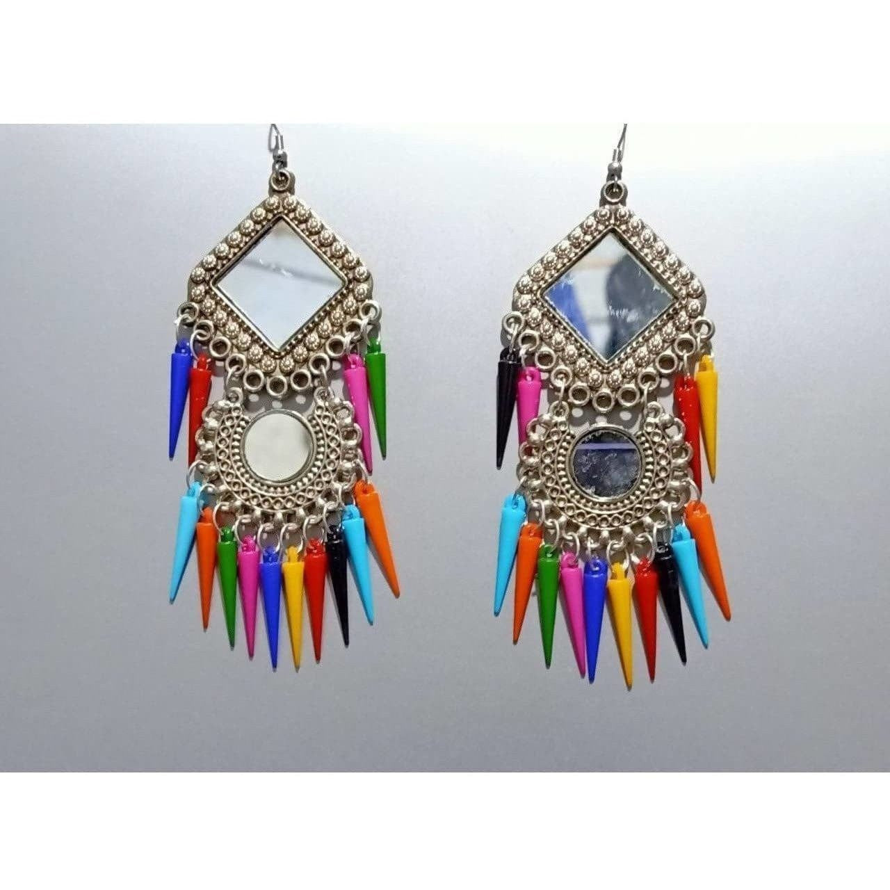 MS Fashion India Latest Trendy Multicolor Pearls Hanging Chandbali Earrings | Grab2Buy