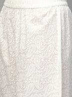 Yufta Women Mauve & White Printed Kurta with Palazzo & Dupatta | Grab2Buy