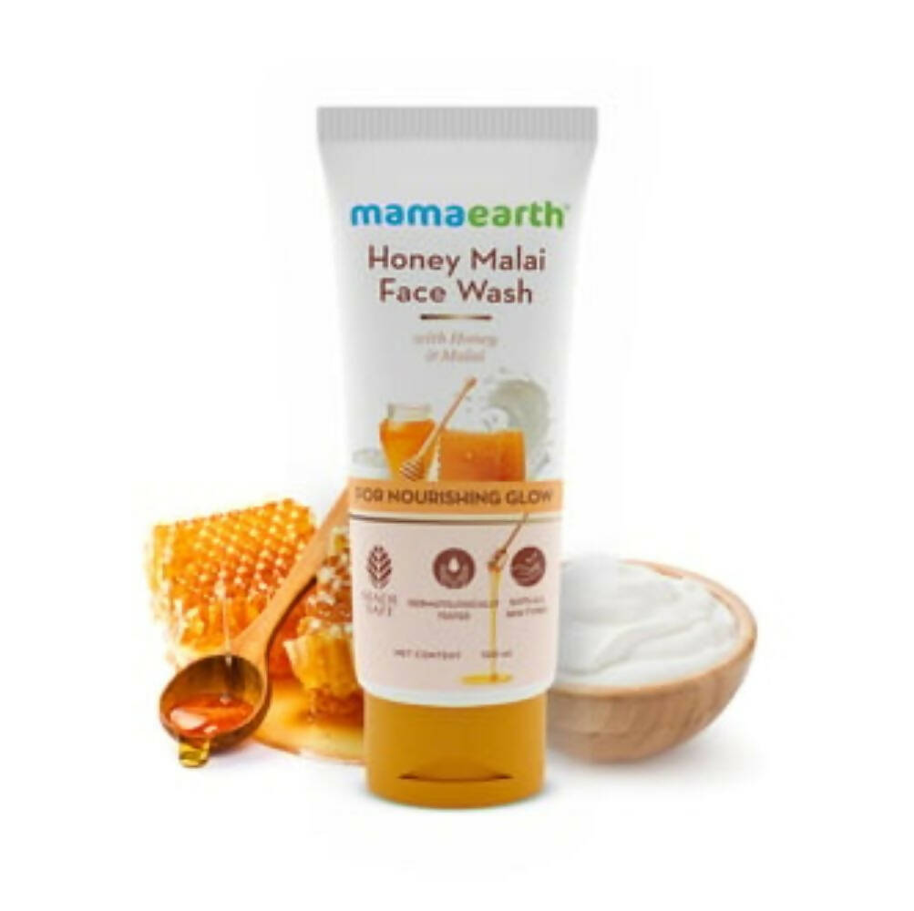 Mamaearth Honey Malai Face Wash For Nourishing Glow | Grab2Buy