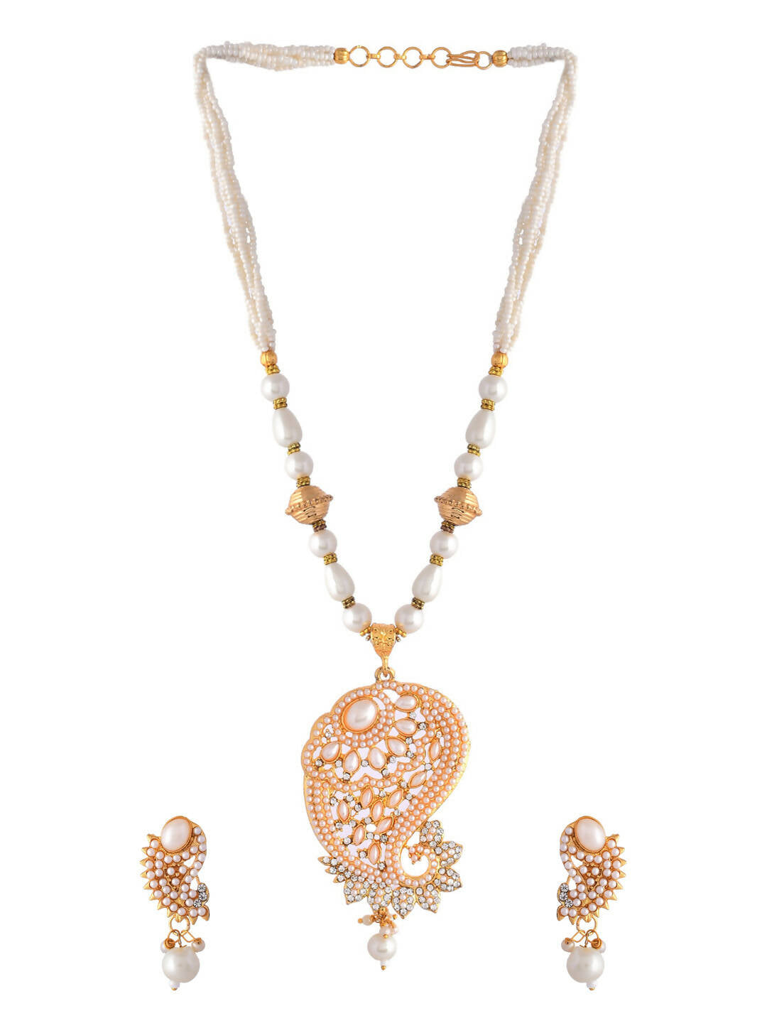 VOJ Women Gold Color stainless steel Jewellery Set | Grab2Buy