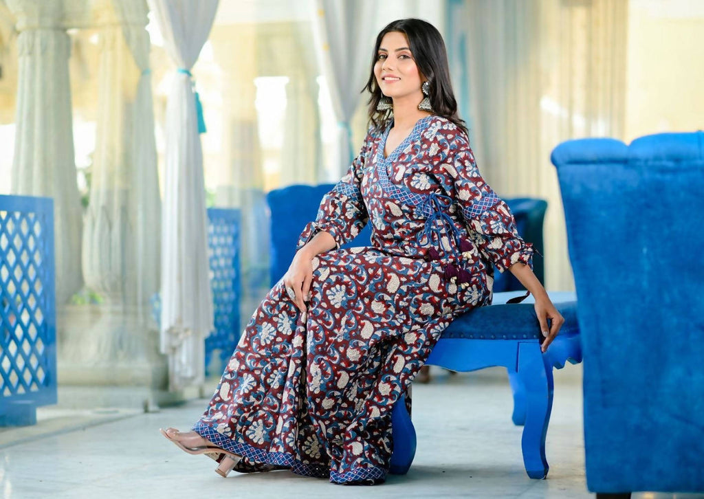 Yufta Women's Handblock printed kurta Dress | Grab2Buy