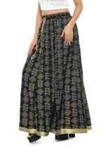 Mominos Fashion Moeza Cotton Black Printed Lehenga (Lancha) | Grab2Buy
