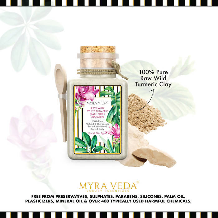 Myra Veda Raw Wild White Turmeric (Rare Bitter Zeodary) | Grab2Buy