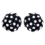 Trendoo Jewelry Gold-Polished Stylish Fancy Black Studs | Grab2Buy