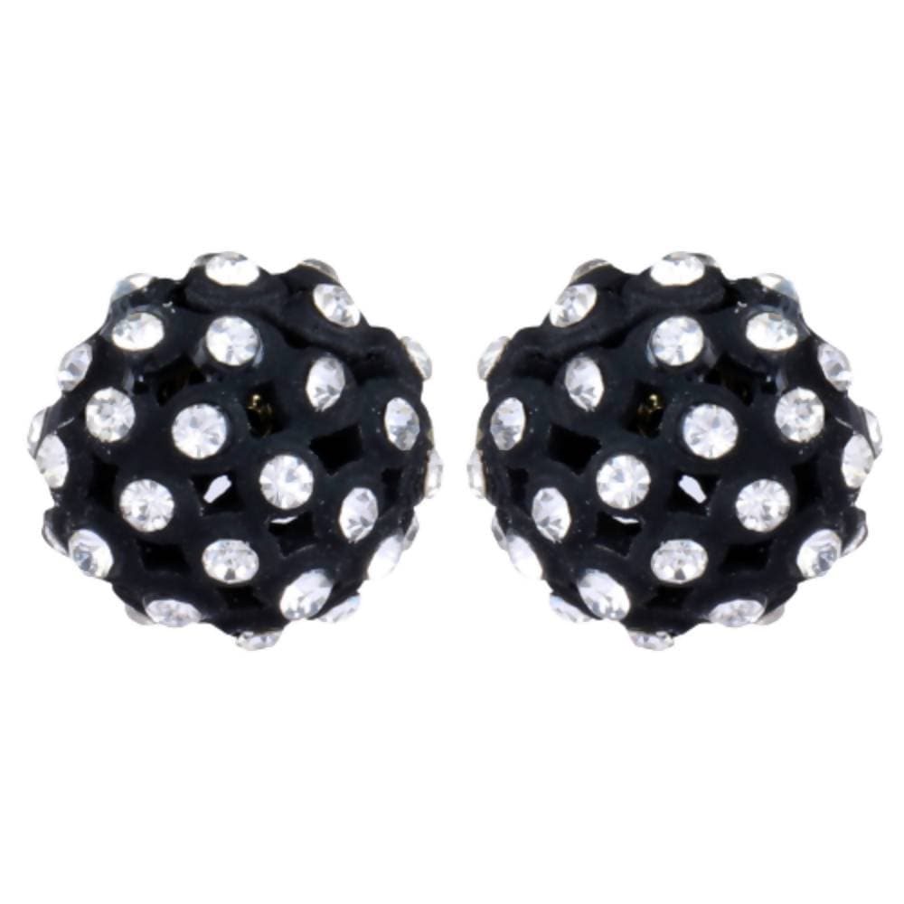 Trendoo Jewelry Gold-Polished Stylish Fancy Black Studs | Grab2Buy