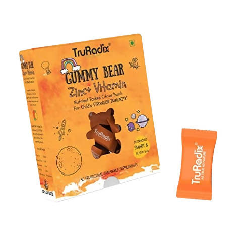 Truradix Zinc+Vitamin C Gummy Bears for kids | Grab2Buy