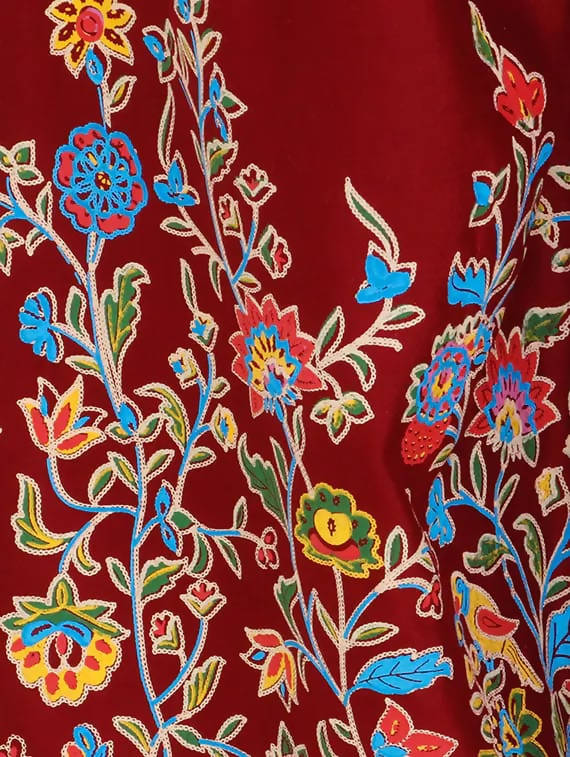 Mominos Fashion Maroon Floral Design Palazzo | Grab2Buy