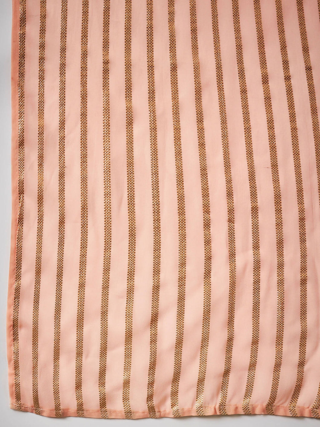 Peach Georgette Handwork Unstitched Dress Material - Hanika | Grab2Buy