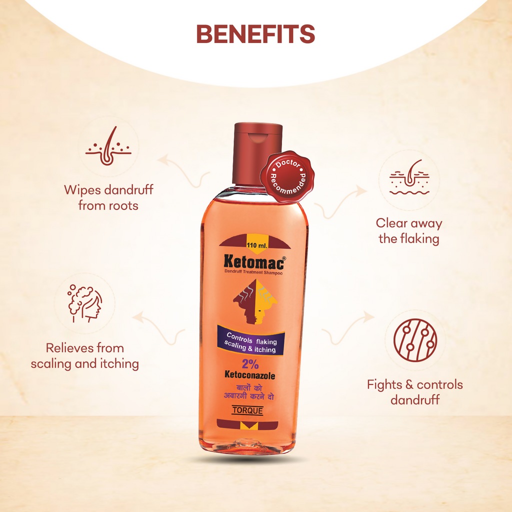 Torque's Ketomac Dandruff Treatment Shampoo | Grab2Buy