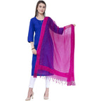 A R Silk Rani Color Chandna Orgenza Cotton Dupattas and Chunnis | Grab2Buy