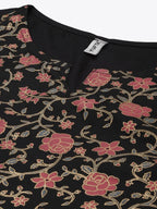 Yufta Women Black Ethnic Motifs Printed Paneled Kurta with Trouser | Grab2Buy