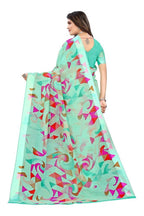 Vamika Green Linen Satin Border Saree | Grab2Buy