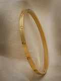 NVR Women & Men Gold-Polished Kada Bracelet | Grab2Buy