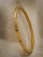 NVR Women & Men Gold-Polished Kada Bracelet | Grab2Buy