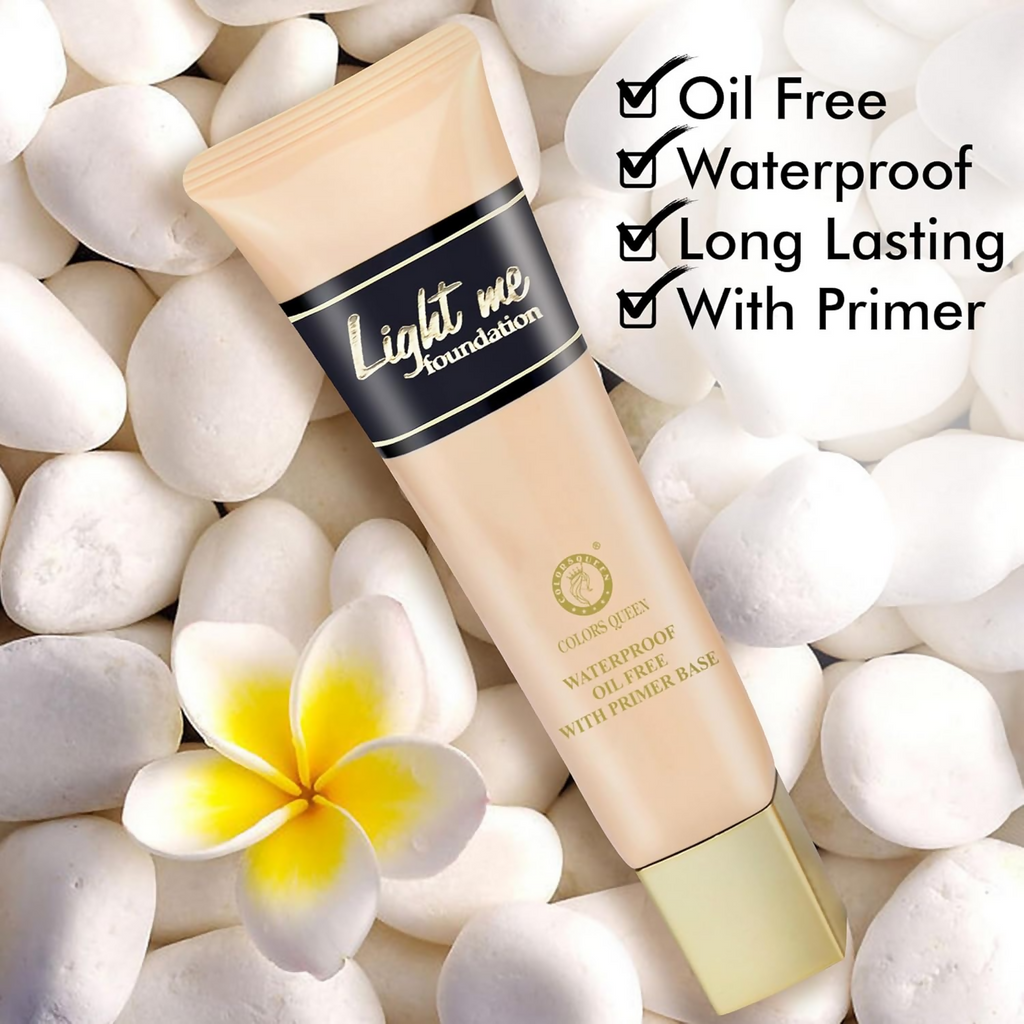Colors Queen Light Me Foundation with Primer – Natural Almonds | Grab2Buy
