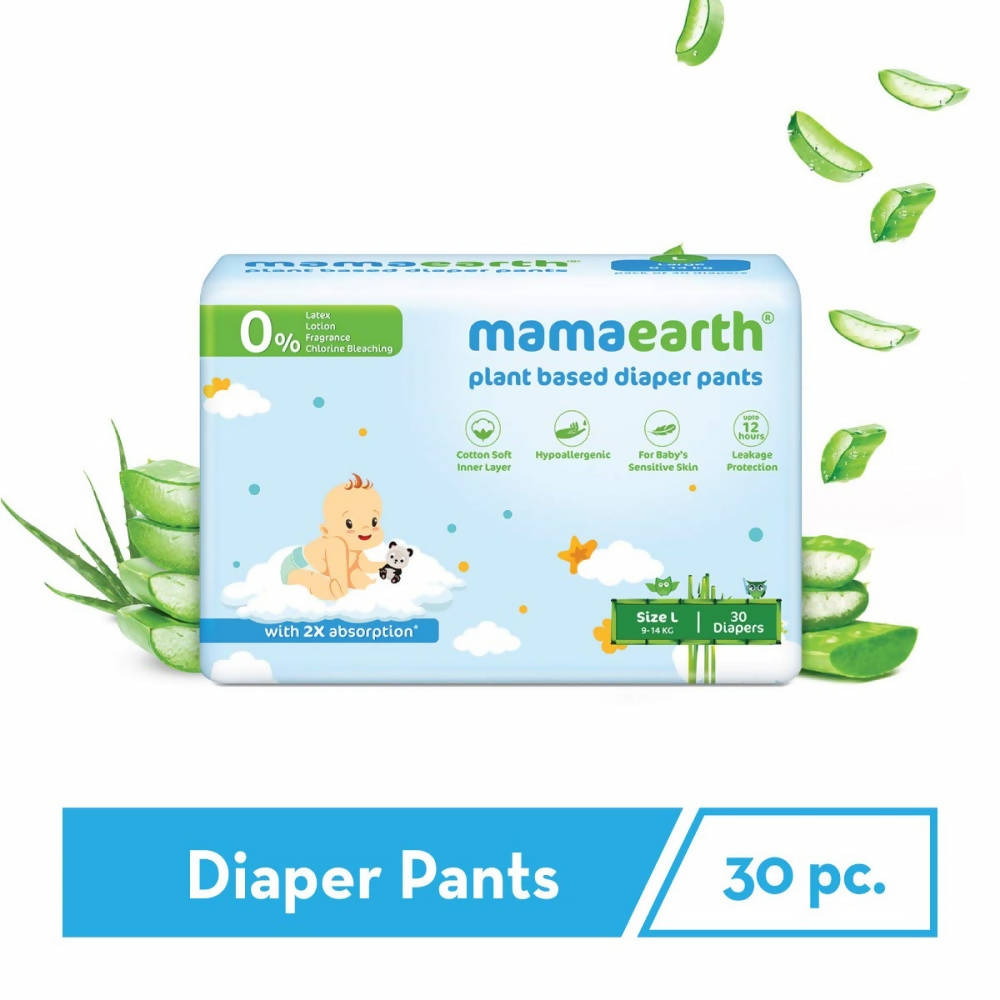 Mamaearth Plant-Based Diaper Pants for Babies 30 Diapers | Grab2Buy