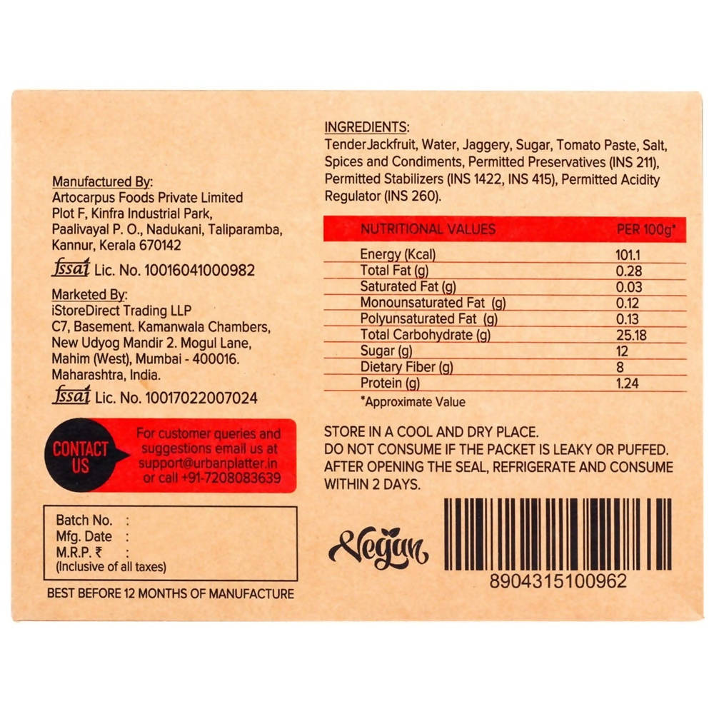 Urban Platter Vegan Jackfruit Meat Barbecue | Grab2Buy