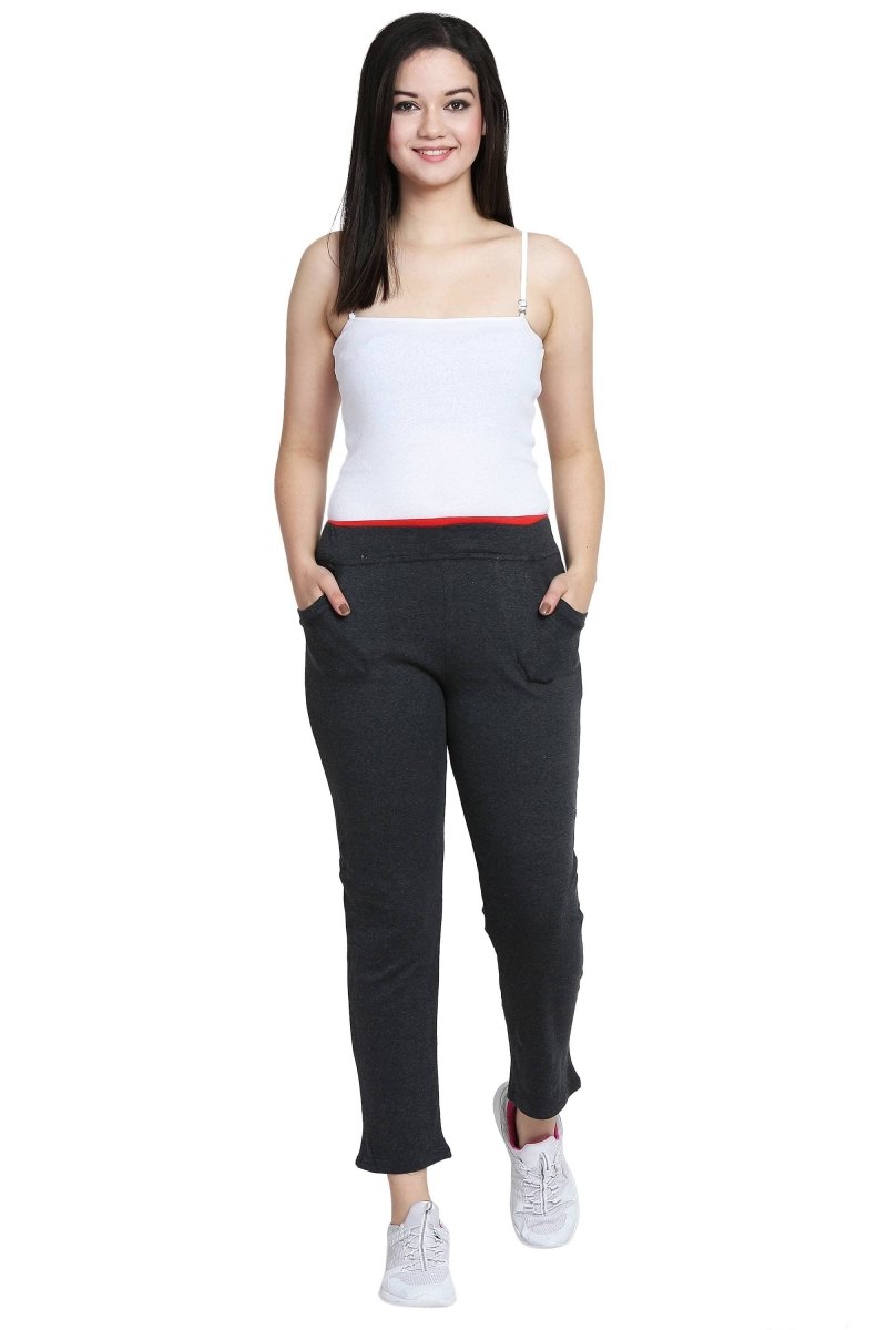 Asmaani Dark Grey color Hosiery Lower with Two Side Pockets. | Grab2Buy