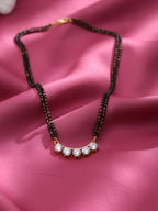 NVR Women Gold Plated Black Beaded Mangalsutra | Grab2Buy