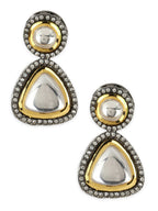 Silver-Plated Contemporary Drop Earrings - Ruby Raang | Grab2Buy