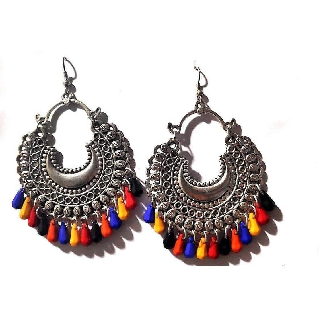 MS Fashion India Muskan Fancy Oxidized Multi Color Earring | Grab2Buy