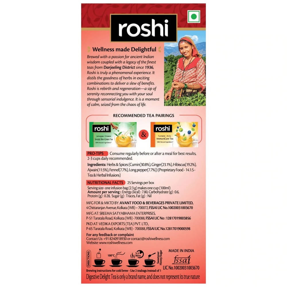 Roshi Ginger - Hibiscus Digestive Delight Tea | Grab2Buy
