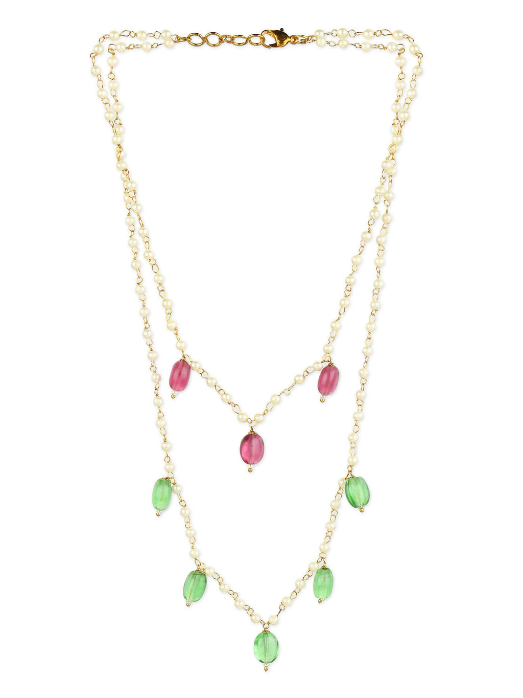 Women's Gold-Polished Necklace - Ruby Raang | Grab2Buy