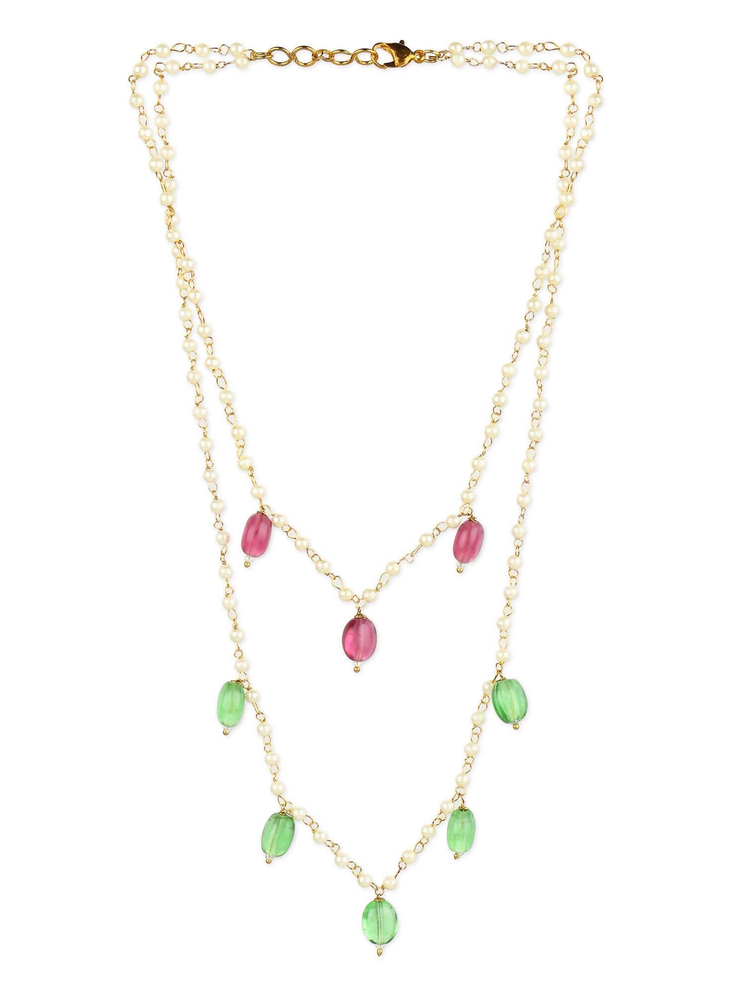 Women's Gold-Polished Necklace - Ruby Raang | Grab2Buy