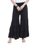 Mominos Fashion Trendy Cotton Black Palazzo | Grab2Buy