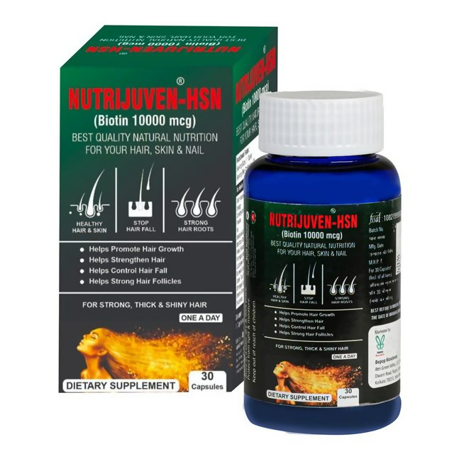Nutrijuven - Hsn - Biotin 10000 Mcg Capsules | Grab2Buy