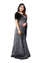 Vamika Grey Malai Silk Embroidery Saree | Grab2Buy