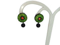 Terracotta Button Tops Ear Studs With Drops | Grab2Buy