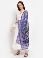 Myshka Women's White Solid Rayon Full Sleeve V Neck Casual Kurta Dupatta Set | Grab2Buy