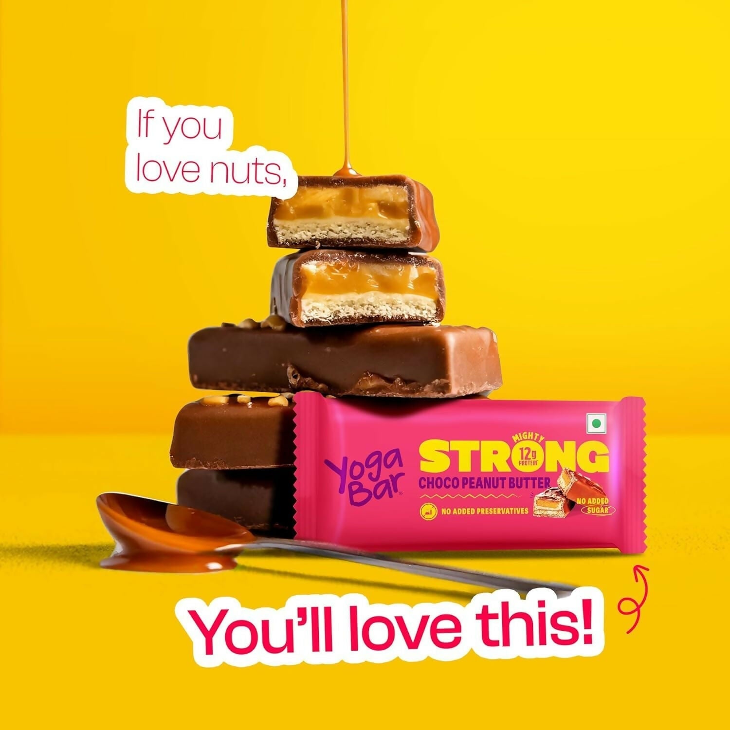 Yoga Bar Strong Choco Peanut Butter Bar