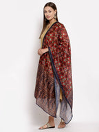 Myshka Women's Traditional Multi Cotton Print Casual Dupatta | Grab2Buy