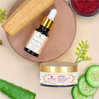 Just Herbs Kimsukadi Glow Boosting Facial Oil And Af'fair Skin Brightening Cream Combo | Grab2Buy