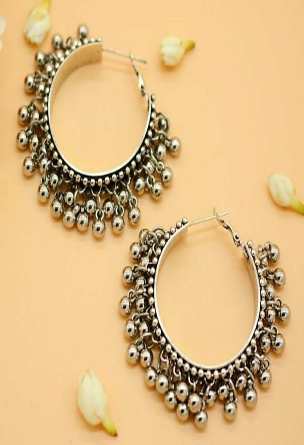 Mominos Fashion Johar Kamal Women's Oxidised Ghungroo Earrings | Grab2Buy
