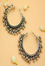 Mominos Fashion Johar Kamal Women's Oxidised Ghungroo Earrings | Grab2Buy