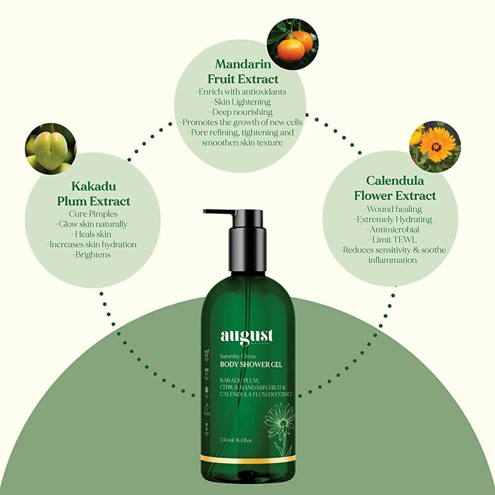 August Bioscience Saturday Citrus Body Shower Gel | Grab2Buy