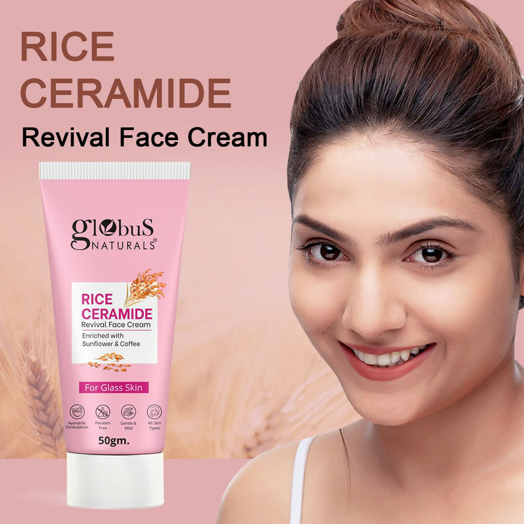 Globus Naturals Rice Ceramide Revival Face Cream | Grab2Buy