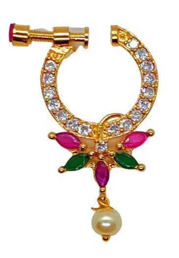 Multicolor AD Designer Beautiful Nose Ring | Grab2Buy
