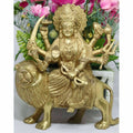 Chahat Premium Living Brass Sherawali Durga | Grab2Buy