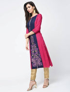 Aniyah Rayon Block Printed Latest Straight Kurta (AN-118K) | Grab2Buy
