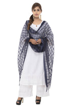 Mominos Fashion Navy Blue Cotton Square Dupatta | Grab2Buy