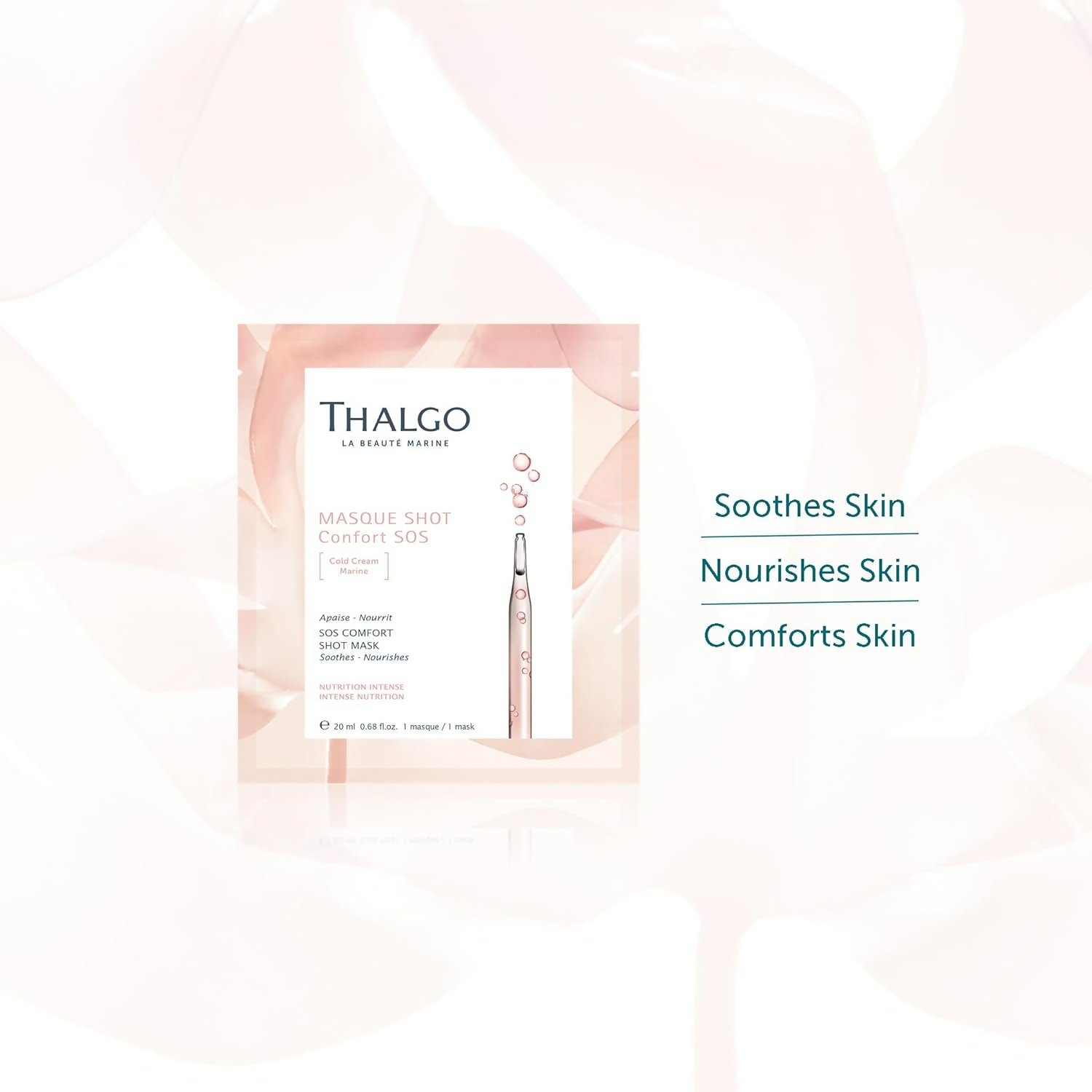 Thalgo SOS Comfort Shot Mask - Nourishing Marine Cold Cream Sheet Mask | Grab2Buy