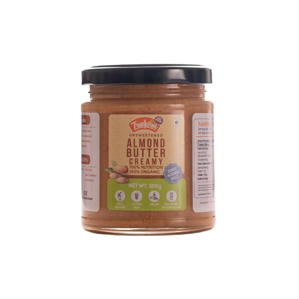 Truefarm Organic Almond Butter Creamy-Unsweetened | Grab2Buy