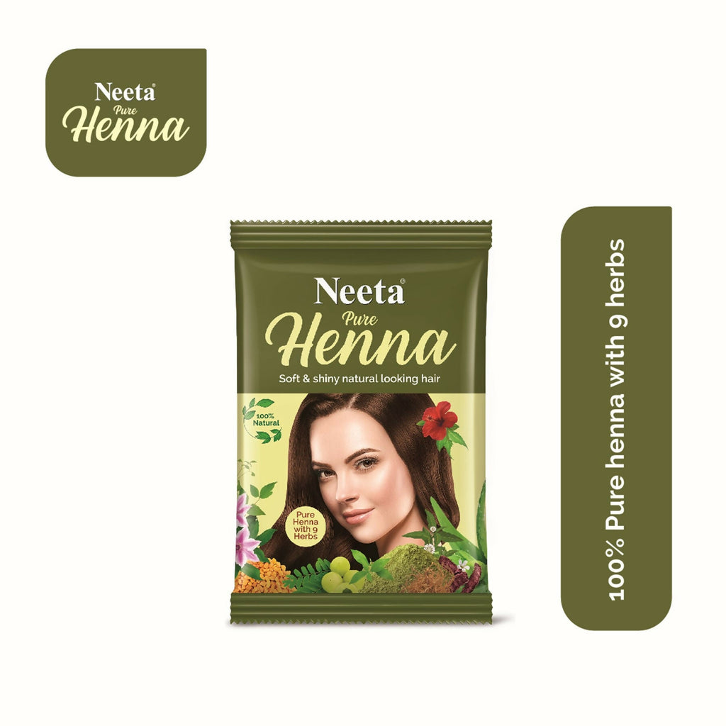 Neeta Pure Henna Soft & Shiny Natural Brown Hair Color | Grab2Buy