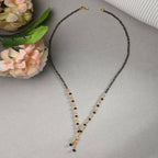 AanyaCentric Gold-Polished Mangalsutra & Ring Set | Grab2Buy