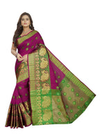 Vamika Banarasi Cotton Silk Pink Weaving Saree | Grab2Buy
